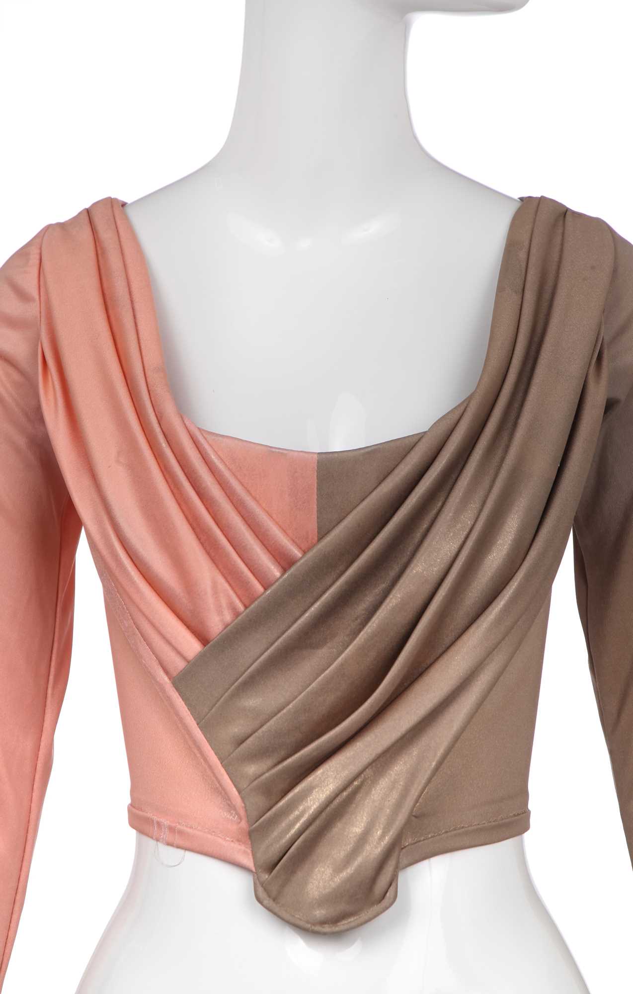 Lot 41 - A Vivienne Westwood draped jersey corset, 'Civilizade', Spring-Summer, 1989