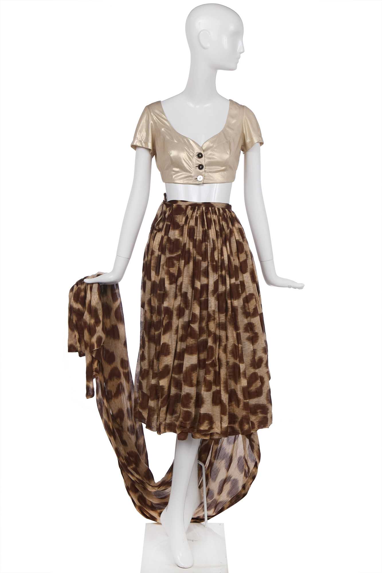 Lot 35 - A Vivienne Westwood sari-inspired ensemble,  'Civilizade', Spring-Summer, 1989