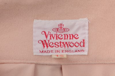Lot 33 - A Vivienne Westwood printed pink suedette ensemble, 'Pagan V' collection,  Spring-Summer, 1990