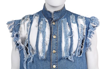 Lot 37 - A Vivienne Westwood men's denim ensemble, 'Cut and Slash', Spring-Summer, 1991