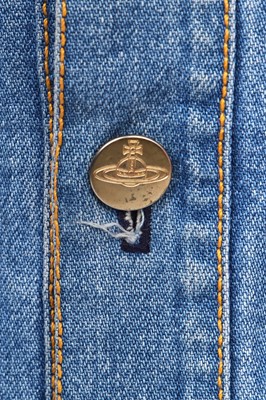 Lot 37 - A Vivienne Westwood men's denim ensemble, 'Cut and Slash', Spring-Summer, 1991