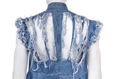 Lot 37 - A Vivienne Westwood men's denim ensemble, 'Cut and Slash', Spring-Summer, 1991