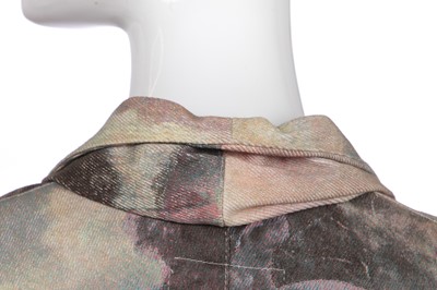 Lot 48 - A Vivienne Westwood printed denim trouser suit, 'Dressing Up' collection, Autumn-Winter, 1991-92