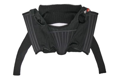 Lot 47 - A Vivienne Westwood corseted sweater and satin shorts, 'Dressing Up' collection, Autumn-Winter, 1991-92