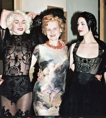 Lot 49 - A rare Vivienne Westwood complete 'Boulle' print corset ensemble, 'Salon', Spring-Summer, 1992