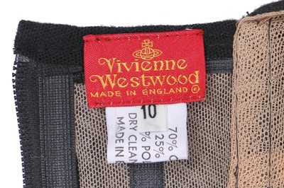 Lot 49 - A rare Vivienne Westwood complete 'Boulle' print corset ensemble, 'Salon', Spring-Summer, 1992