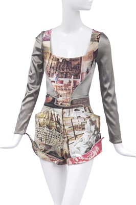 Lot 50 - A Vivienne Westwood printed corset ensemble, 'Salon', Spring-Summer, 1992