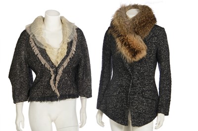 Lot 81 - Two Alexander McQueen bouclé tweed jackets, Pre-Fall 2010