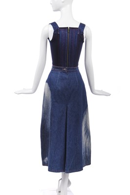 Lot 62 - A Vivienne Westwood 'Always on Camera' denim 'Marlene' corset ensemble, Autumn-Winter, 1992-93