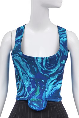 Lot 57 - Vivienne Westwood complete rose-print corset ensemble, 'Grand Hotel', Spring-Summer, 1993