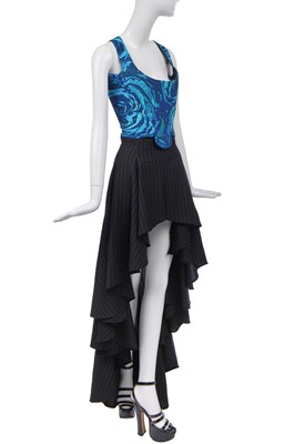 Lot 57 - Vivienne Westwood complete rose-print corset ensemble, 'Grand Hotel', Spring-Summer, 1993