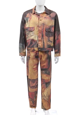Lot 61 - A Vivienne Westwood men's Boucher-print denim ensemble, 'Grand Hotel', Spring-Summer, 1993