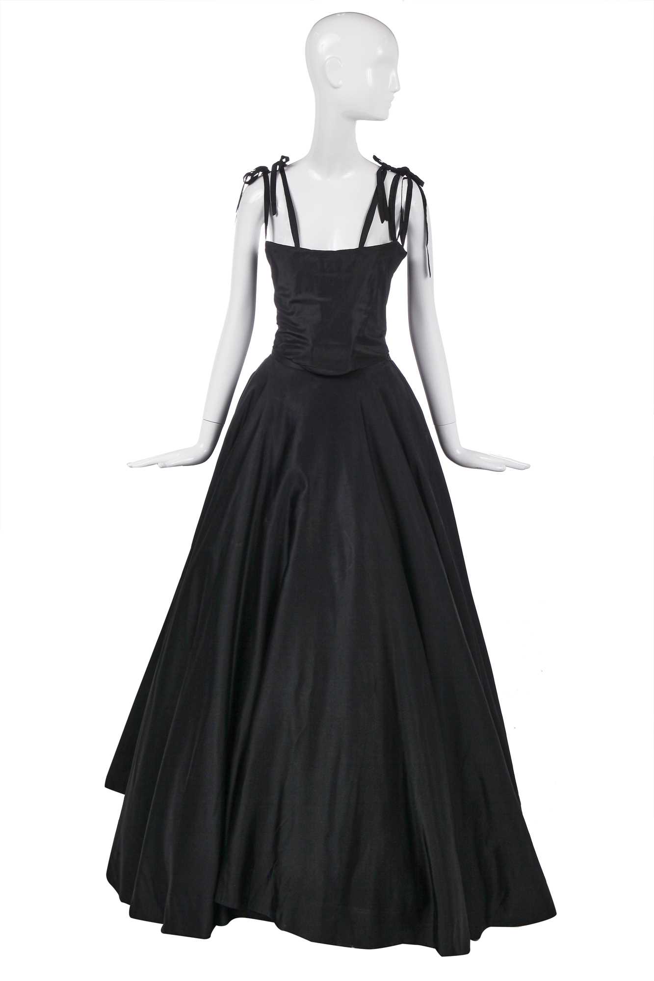 Lot 58 - A Vivienne Westwood black taffeta ball gown, 1993 and early 2000s