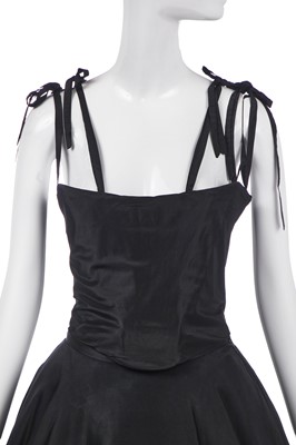 Lot 58 - A Vivienne Westwood black taffeta ball gown, 1993 and early 2000s