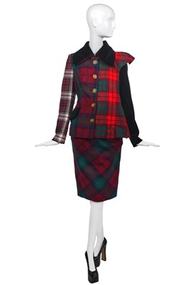 Lot 70 - A Vivienne Westwood multi-tartan ensemble, 'Storm in a Teacup' collection, Autumn-Winter 1996