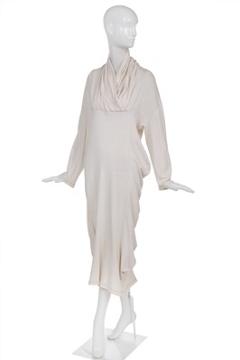 Lot 127 - A John Flett cotton jersey 'pouch' dress, circa 1984