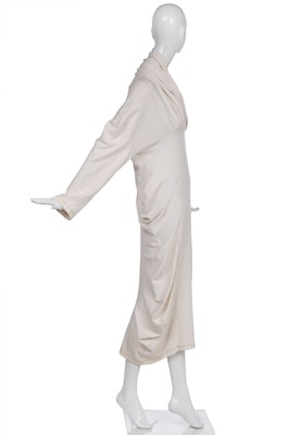 Lot 127 - A John Flett cotton jersey 'pouch' dress, circa 1984