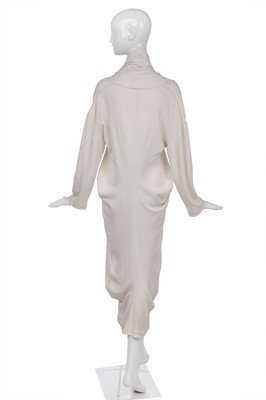 Lot 127 - A John Flett cotton jersey 'pouch' dress, circa 1984