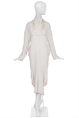 Lot 127 - A John Flett cotton jersey 'pouch' dress, circa 1984