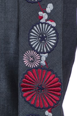 Lot 133 - An Alexander McQueen steel-grey wool dress, 'Voss' collection, Spring/Summer 2001