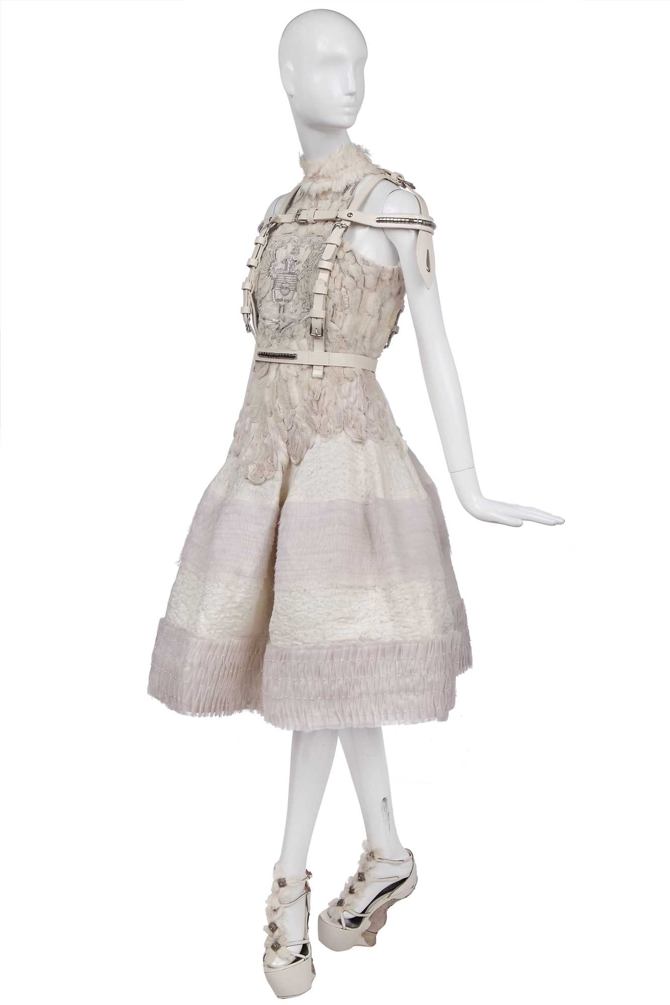 Lot 135 - An Alexander McQueen by Sarah Burton ensemble, 'Ice Queen' collection, Autumn-Winter 2011-12