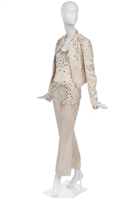 Lot 131 - An Alexander McQueen ivory jersey ensemble, 'Irere' collection, Spring-Summer 2003