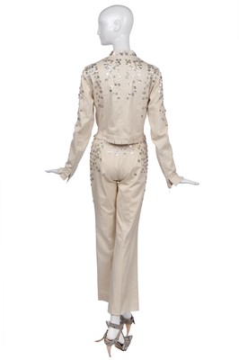 Lot 131 - An Alexander McQueen ivory jersey ensemble, 'Irere' collection, Spring-Summer 2003