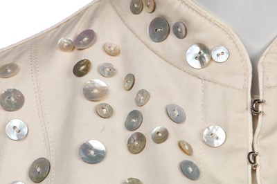 Lot 131 - An Alexander McQueen ivory jersey ensemble, 'Irere' collection, Spring-Summer 2003