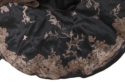 Lot 132 - An Alexander McQueen black and ivory jacquard satin gown, 'Sarabande' collection, Spring-Summer 2007