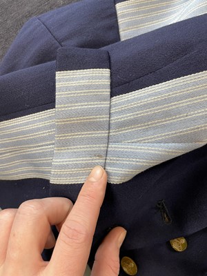 Lot 34 - A Vivienne Westwood striped wool Armour waistcoat/jacket 'Time Machine' collection, Autumn-Winter 1988-89