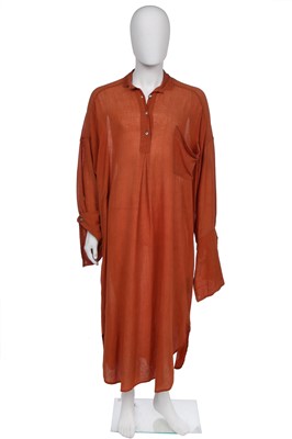 Lot 78 - A rare John Galliano muslin robe, 'Afghanistan Repudiates Western Ideals', Spring-Summer, 1985