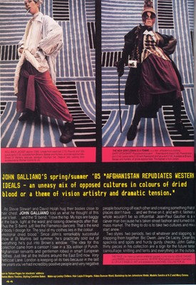 Lot 78 - A rare John Galliano muslin robe, 'Afghanistan Repudiates Western Ideals', Spring-Summer, 1985