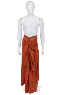 Lot 78 - A rare John Galliano muslin robe, 'Afghanistan Repudiates Western Ideals', Spring-Summer, 1985