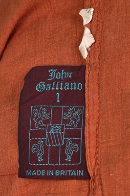 Lot 78 - A rare John Galliano muslin robe, 'Afghanistan Repudiates Western Ideals', Spring-Summer, 1985