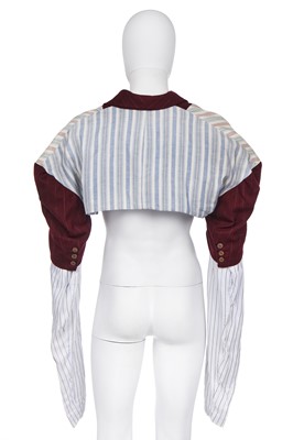 Lot 80 - A rare John Galliano spencer jacket, 'The Ludic Game', Autumn-Winter, 1985-86
