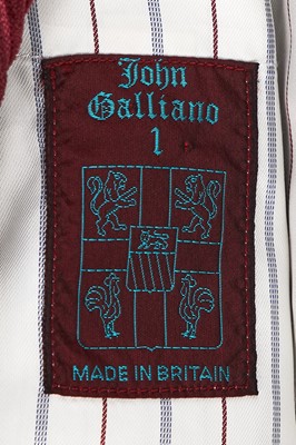 Lot 83 - A rare John Galliano jumbo cord ensemble, 'The Ludic Game' collection, Autumn-Winter, 1985-86
