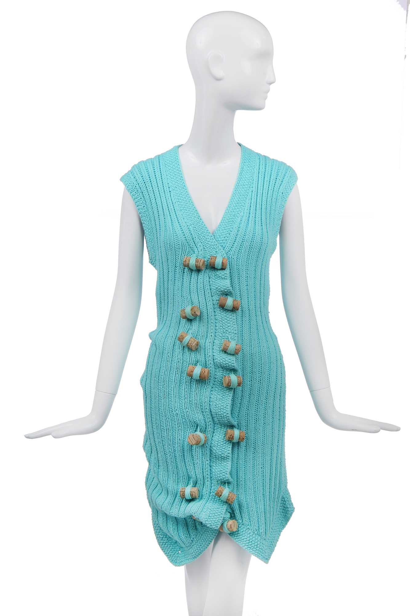 Lot 81 - A rare John Galliano knitted tunic 'The Ludic Game' collection, Autumn-Winter, 1985-86