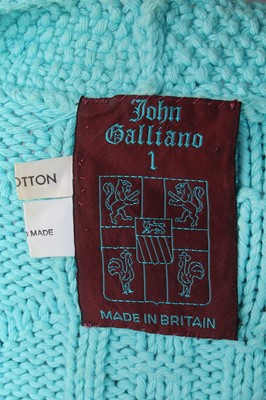 Lot 81 - A rare John Galliano knitted tunic 'The Ludic Game' collection, Autumn-Winter, 1985-86