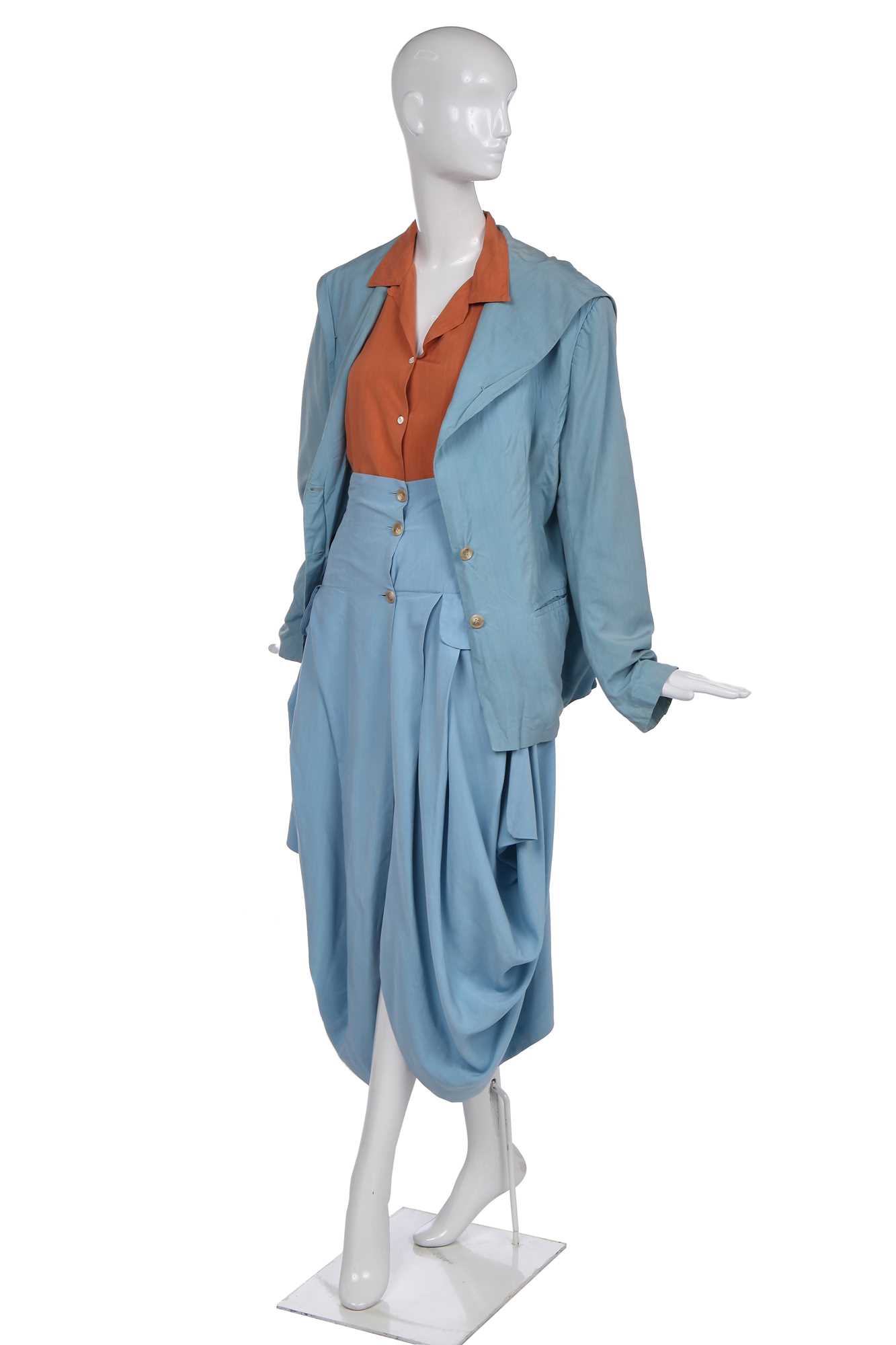 Lot 94 - A John Galliano viscose ensemble, Spring-Summer, 1987