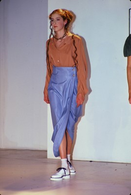 Lot 94 - A John Galliano viscose ensemble, Spring-Summer, 1987