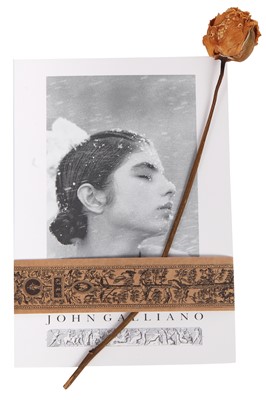 Lot 99 - A John Galliano boxed press pack, 'The Rose' collection, Autumn-Winter 1987-88