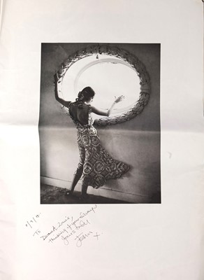 Lot 106 - A John Galliano complete bias-cut evening gown look, 'Hairclips' collection, Autumn-Winter, 1988-89