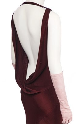 Lot 106 - A John Galliano complete bias-cut evening gown look, 'Hairclips' collection, Autumn-Winter, 1988-89