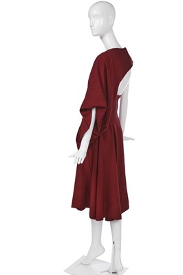 Lot 107 - A John Galliano chestnut viscose evening gown, 'Charles James' collection, Spring-Summer 1989
