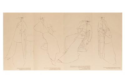 Lot 107 - A John Galliano chestnut viscose evening gown, 'Charles James' collection, Spring-Summer 1989