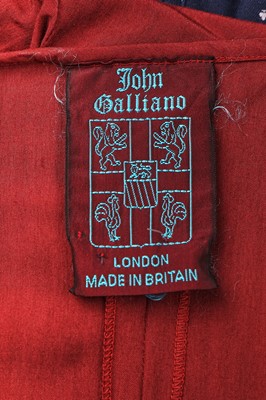 Lot 107 - A John Galliano chestnut viscose evening gown, 'Charles James' collection, Spring-Summer 1989