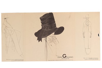 Lot 107 - A John Galliano chestnut viscose evening gown, 'Charles James' collection, Spring-Summer 1989