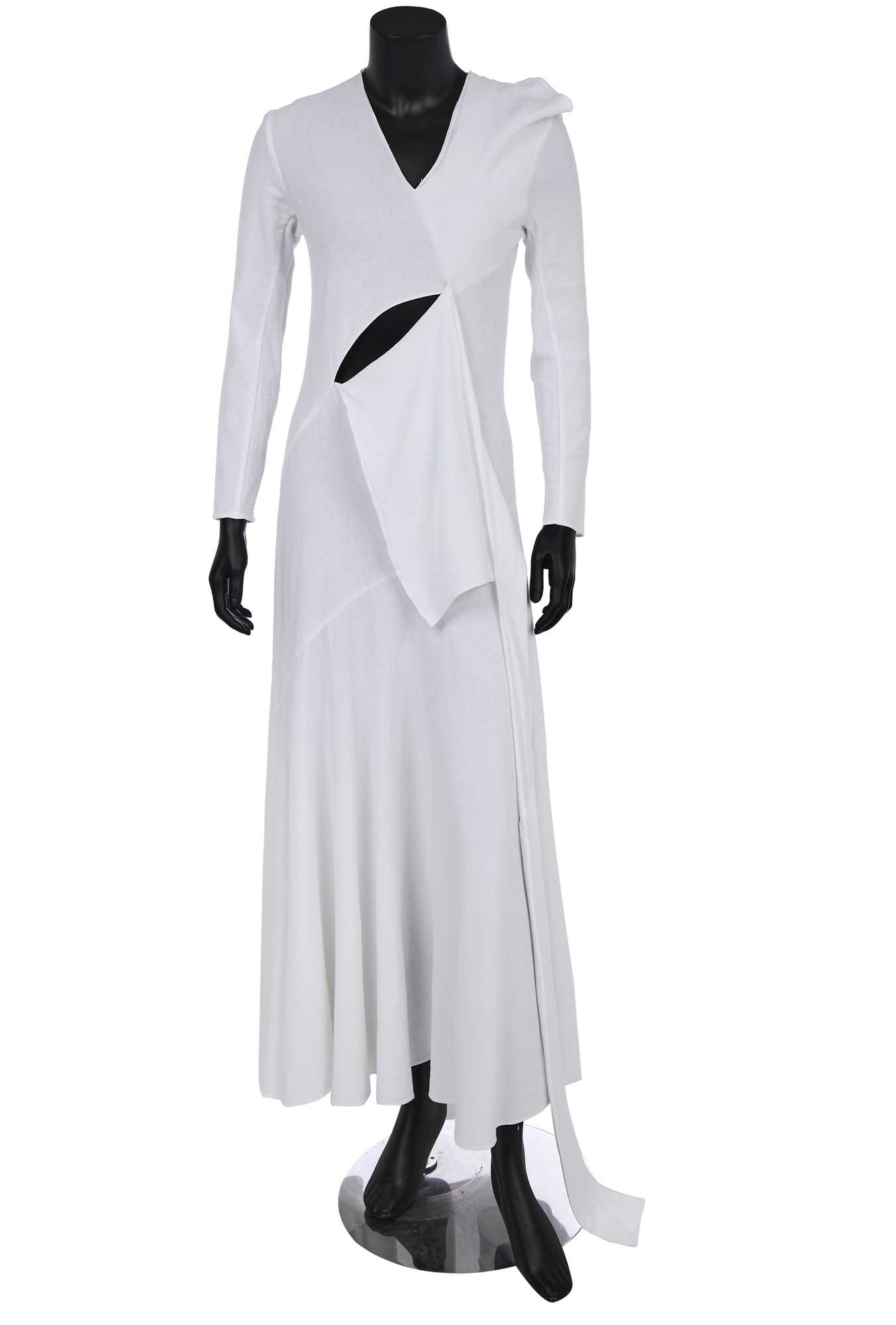Lot 109 - A John Galliano white bias-cut dress, 'Charles James' collection, Spring-Summer 1989