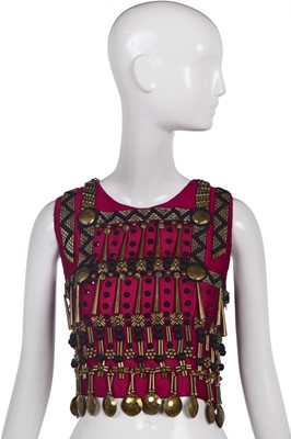 Lot 417 - A Gianni Versace couture embellished pink silk bodice, Atelier at the Ritz', Spring-Summer 1990