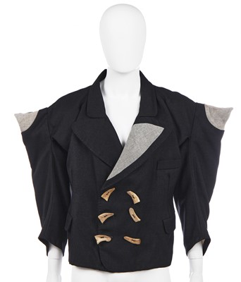 Lot 357 - A Westwood/McLaren black wool jacket, 'Witches' Autumn-Winter, 1983-84